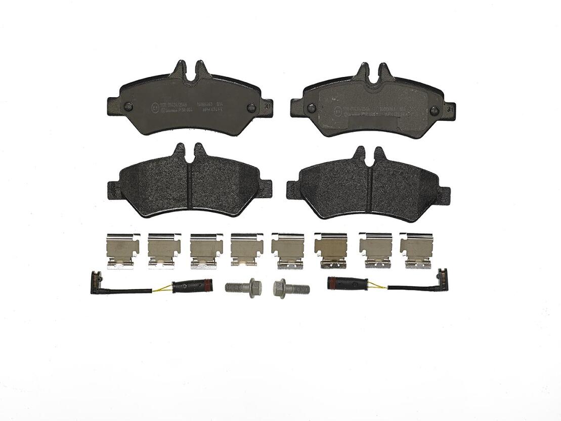 Mercedes Sprinter Disc Brake Pad Set - Rear (Low-Metallic) - Brembo P50084